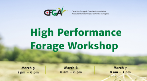 The CFGA to host High Performance Forage Workshop in Manitoba in March