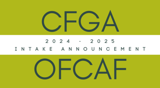 CFGA-OFCAF funding open for applications for 2024-2025 year
