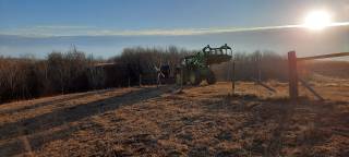 Main water line installed at Kinsella Ranch will bring water to their grazing treatments for their rotational verses continuous comparison.