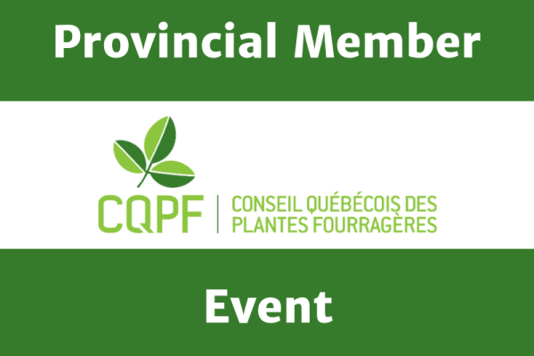 CQPF - Provincial Member event - Paysan Gourmand, St-Félix de Kingsey