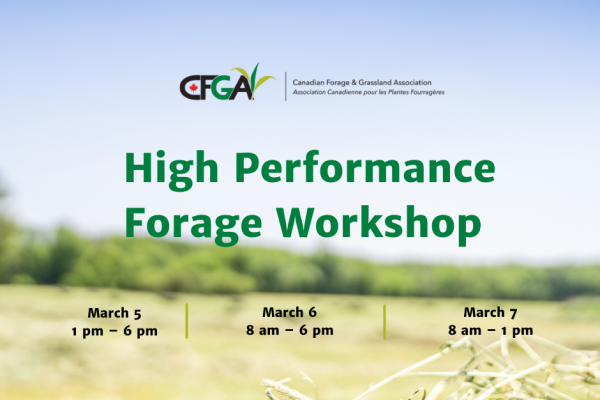 High Performance Forage Workshop